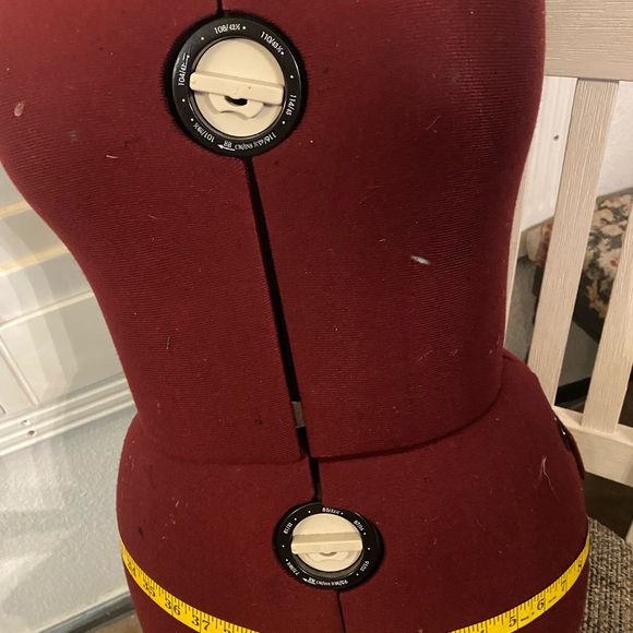 Gothic black and burgundy corset top - Picture 13 of 14